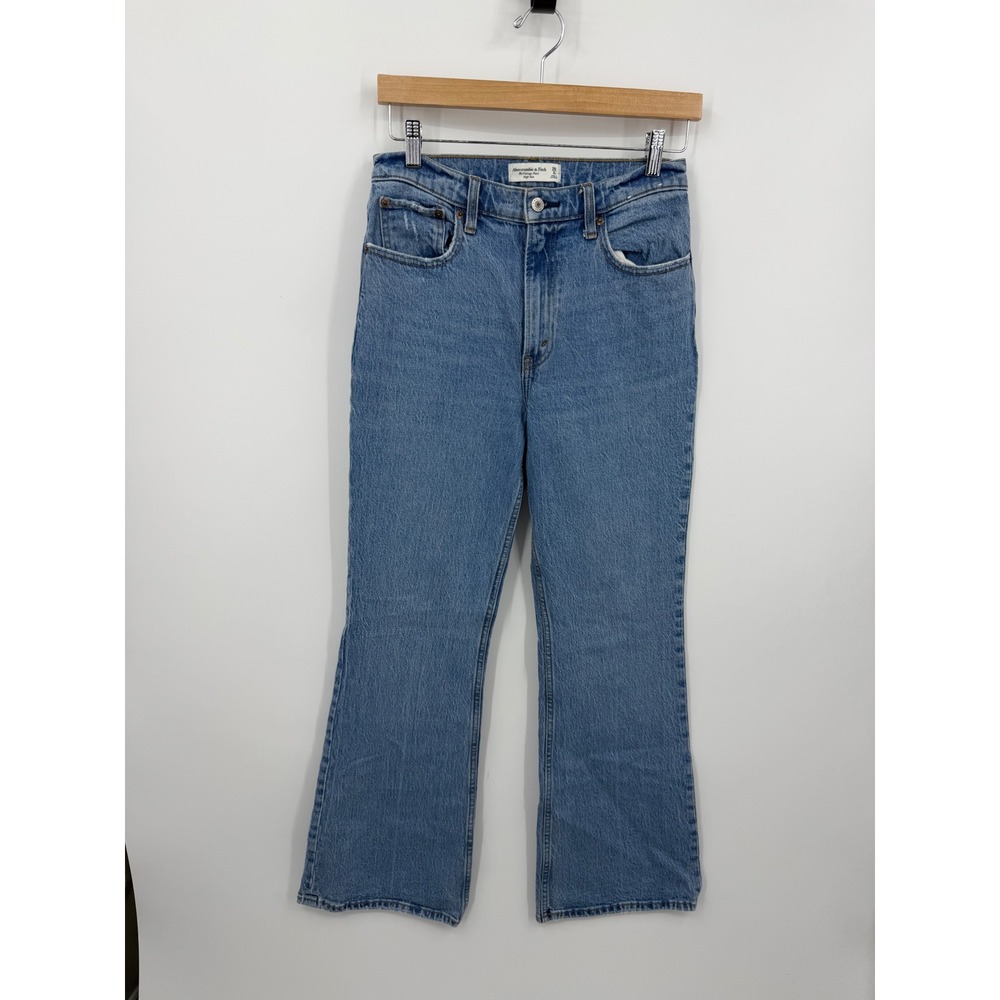 Abercrombie & Fitch The Vintage Flare Jeans Women 28/6R Blue High Rise 155D1548